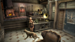 Fiona and Hewie in the Secret Room