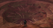 A'den at the Sarlacc pit on Felucia