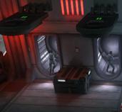 Naval clones evacuate the station.