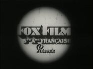 Fox Film Sté Ame Française Présente