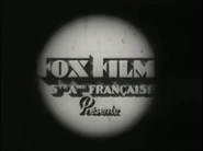 "Fox Film Sté Ame Française" version. Seen from the French release print of Transatlantic (1931)
