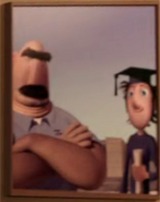 Flint's high school graduation picture