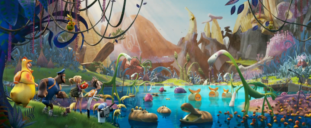 cloudy with a chance of meatballs 2 foodimals wallpaper