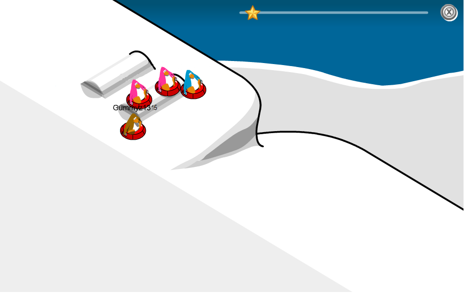 Club Penguin Sled Racing