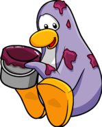 A Lavender Penguin