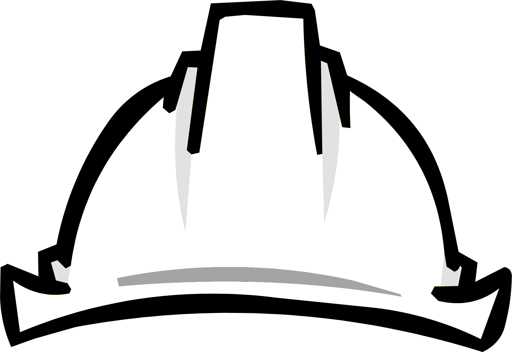 hard hat clip art black and white