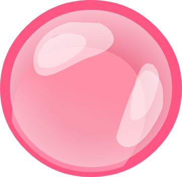 cartoon bubble gum package