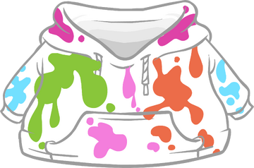 Rainbow paint hoodie discount