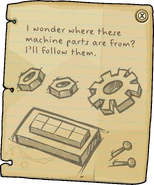 The note in the room.