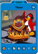 Thorn Player Card - Early November 2019 - Club Penguin Rewritten