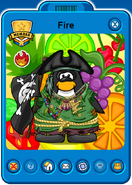 Fire Player Card - Early January 2022 - Club Penguin Rewritten