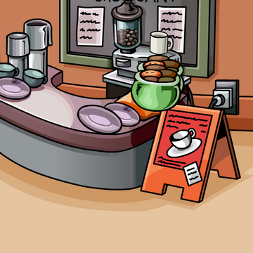 CLUB PENGUIN REWRITTEN: COFFEE SHOP - 123 Main St, San Francisco