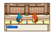 Orange penguin with off color Orange Ninja Belt