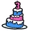 3rd Anniversary Cake Pin