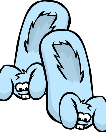 blue bunny slippers