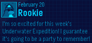 Rookie's second message on the EPF Phone.