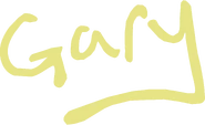 Gary's signature in Gary Ancient Giveaway.