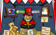 The booth at the Great Puffle Circus Entrance, before the update.