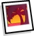 Sunset Beach Background Icon