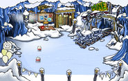 The white puffle domain seen during previous Puffle Parties.