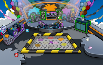 Puffle Party 2019 Night Club Rooftop