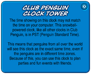 Clock Tower Plaque Message - Club Penguin Rewritten