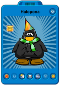 Halopona Player Card - Early March 2020 - Club Penguin Rewritten