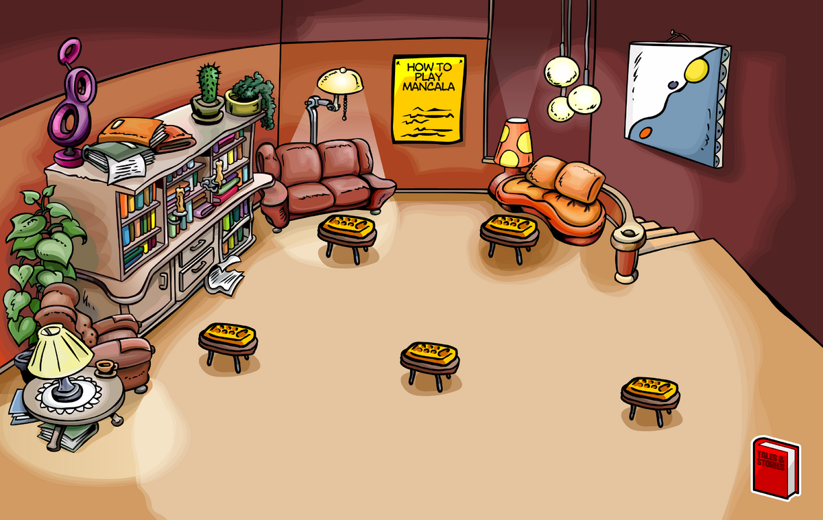 Club Penguin Edits on X: Book Room