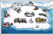 The map of the island with the Ice Rink (2017 - 2021)