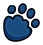 Polar Paw Print Pin