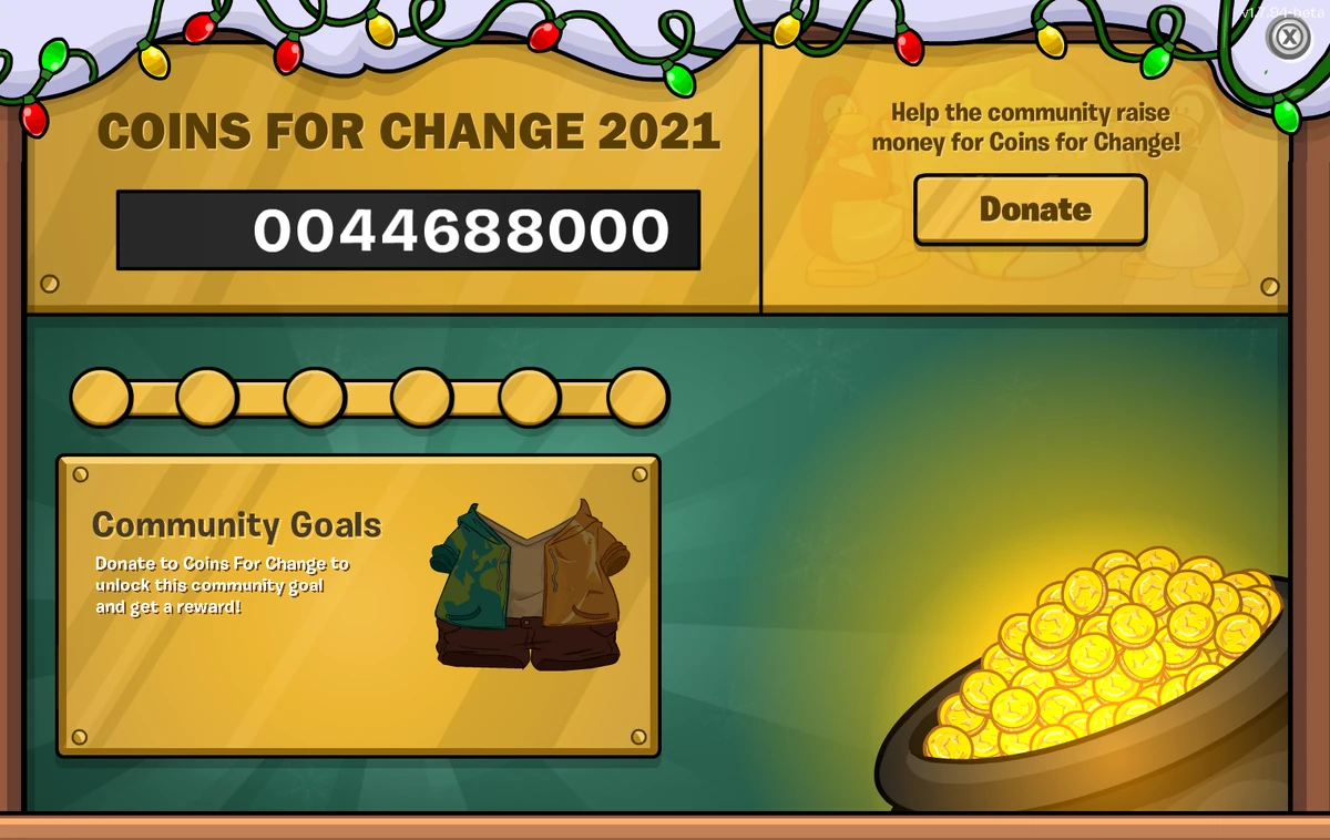 Coins for Change 2021 Interface Club Penguin Rewritten Wiki Fandom