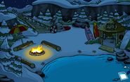 The location of the pin during the Island Eclipse.