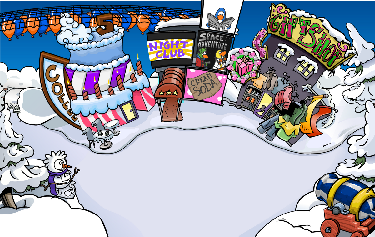 Club Penguin Rewritten on X: One of our main rooms for the upcoming  Hollywood Party! ⭐️  / X