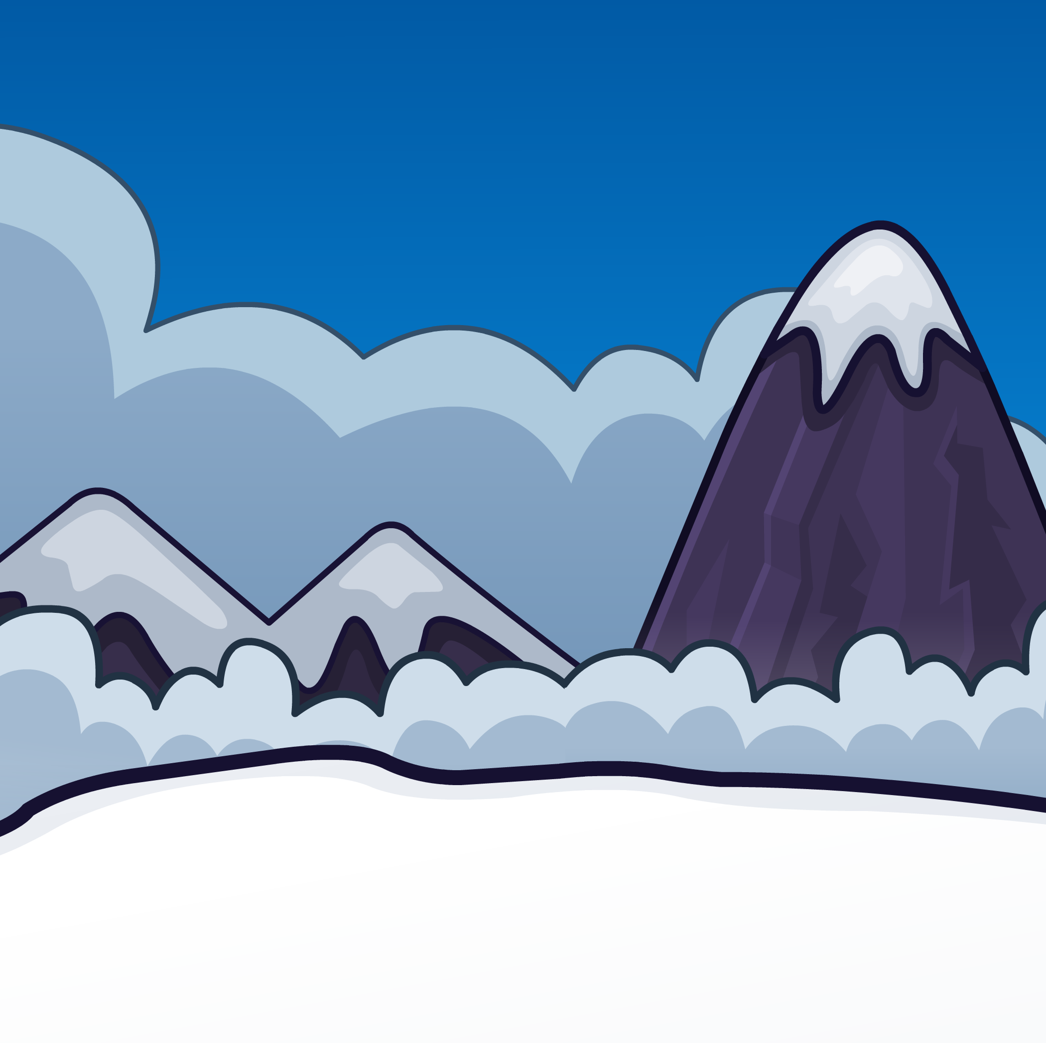 Top Of The Mountain Background | Club Penguin Rewritten Wiki | Fandom