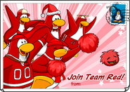The Join Team Red Postcard.