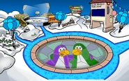 The location of the Club Penguin Rewritten Pin.