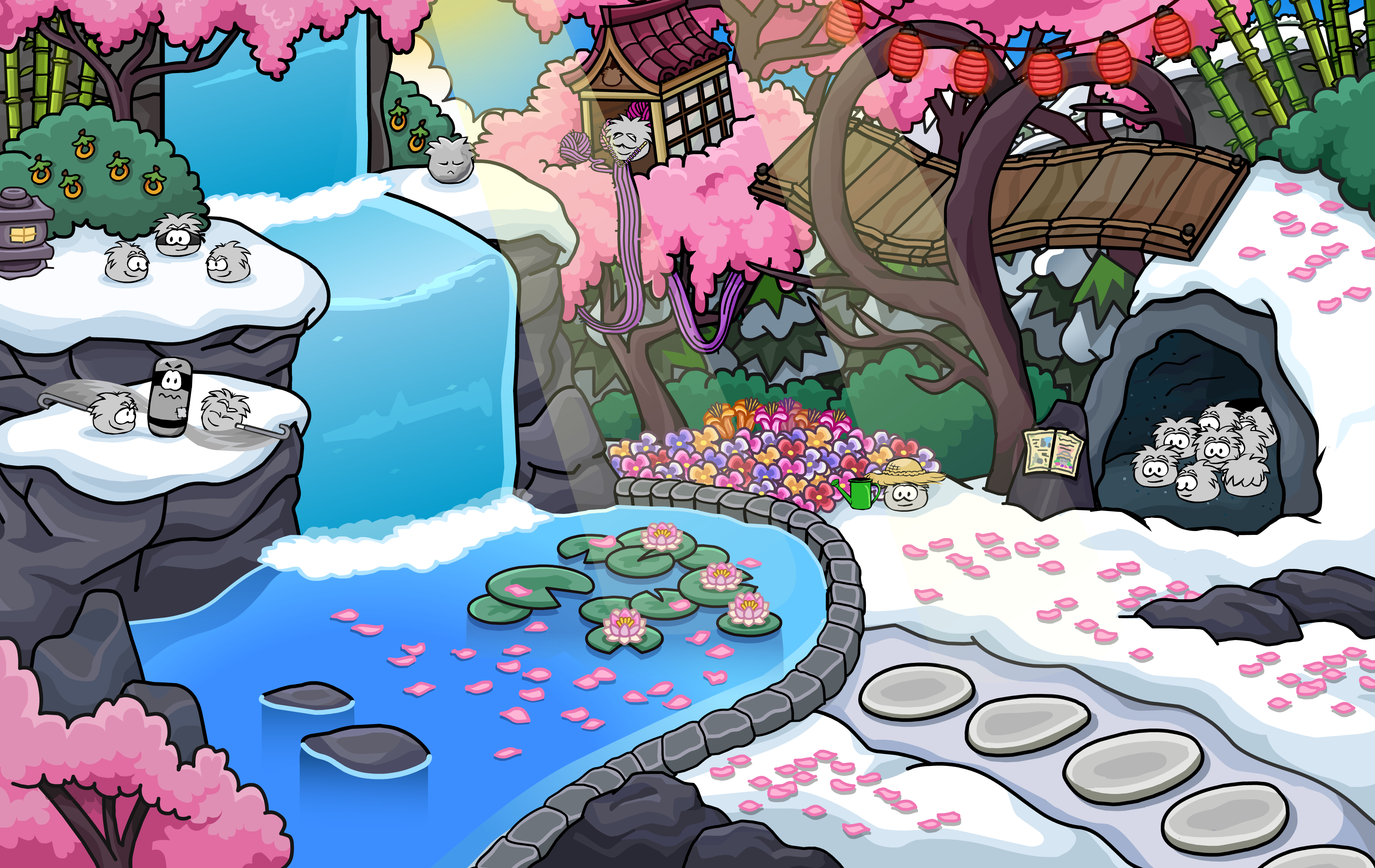 Club Penguin App Gets Loads of New Rooms – Club Penguin Mountains