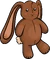 Brown Stuffed Bunny