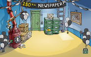 The location of the 150th Newspaper Pin.