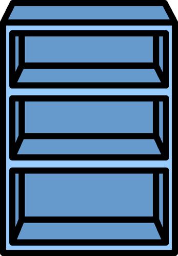 Blue Bookshelf