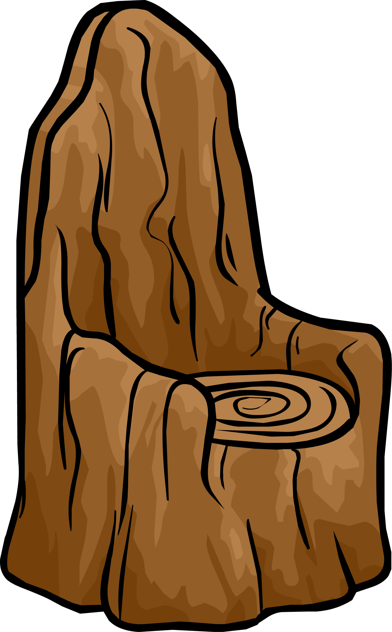 Wood 2024 stump chair