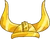 Solid Gold Viking Helmet