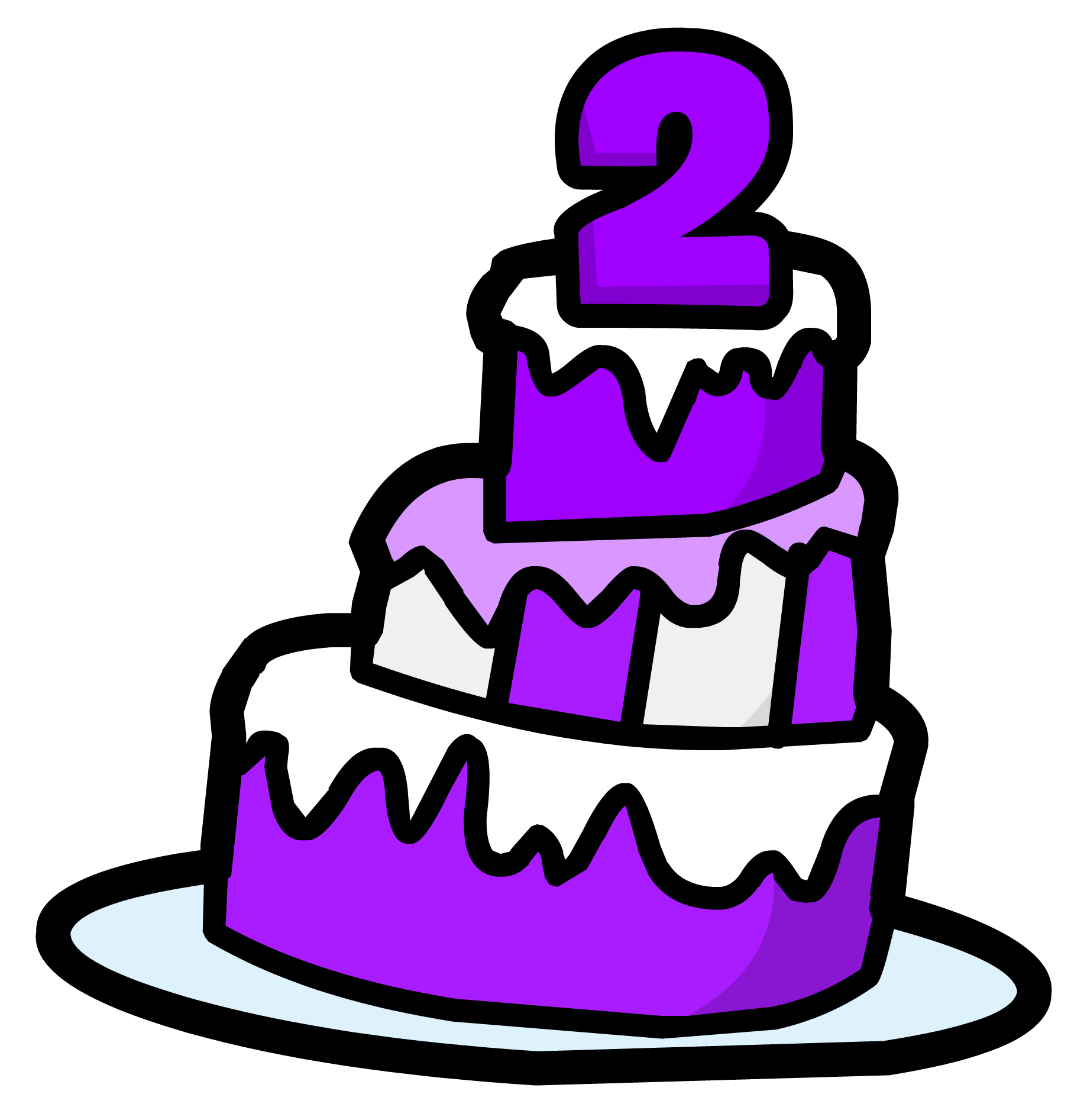 Two Cake Topper 2 Cake Topper Glitter 2 Sign Happy 2nd Cake - Etsy