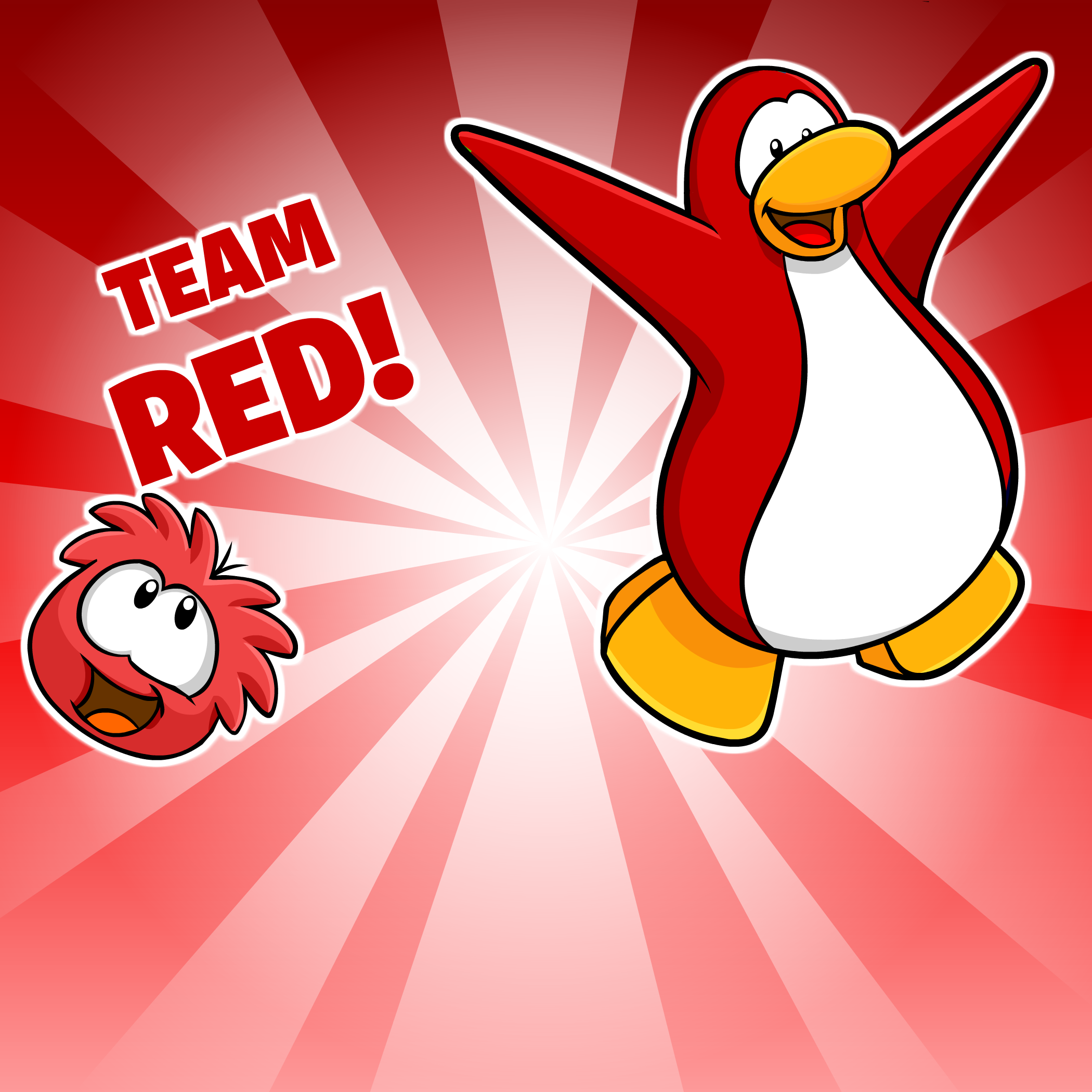 Go Red Background, Club Penguin Rewritten Wiki