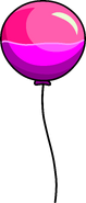 Puffle starta rosa ballong
