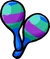 Green and Blue Maracas
