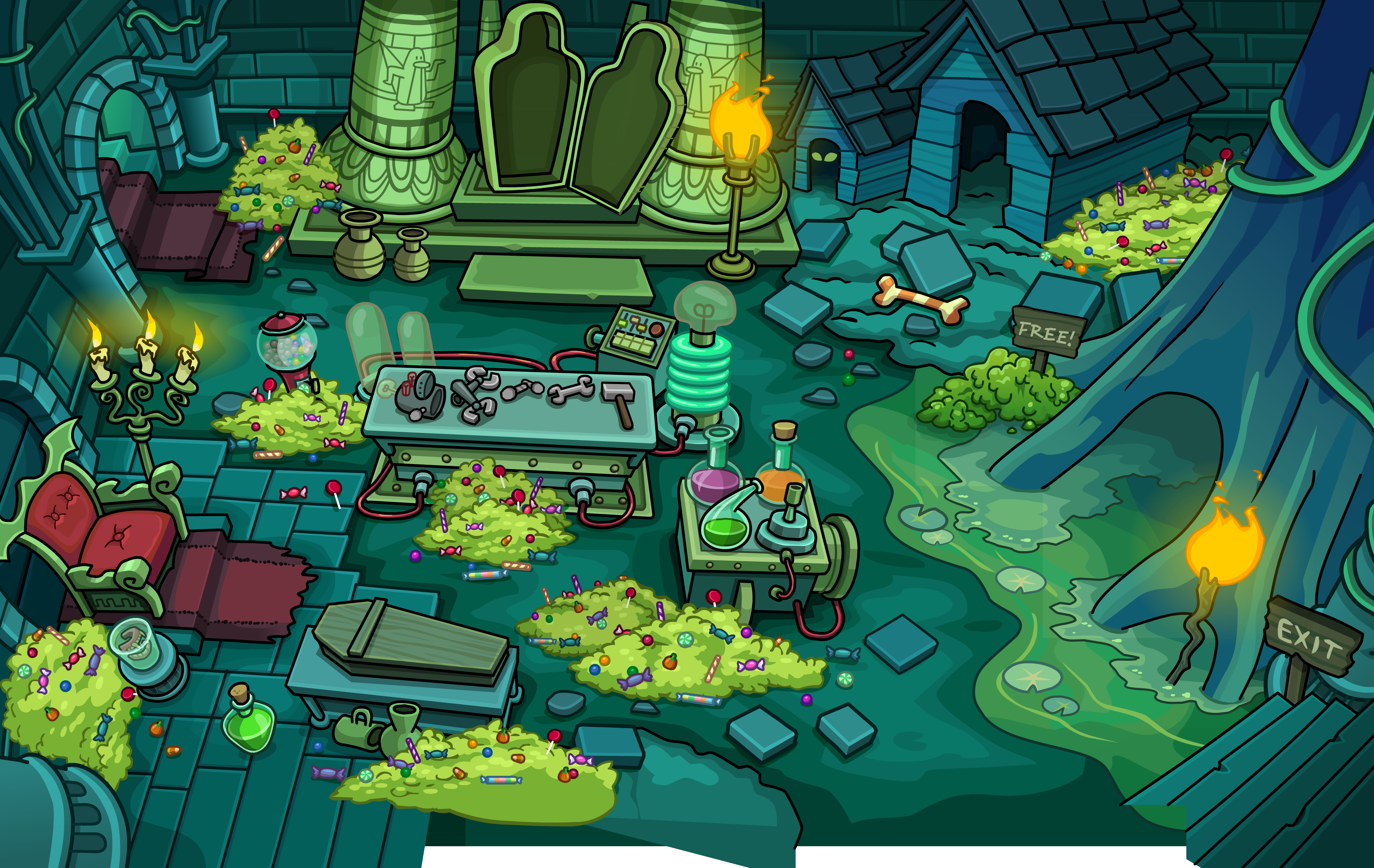 Party Rooms, Club Penguin Wiki