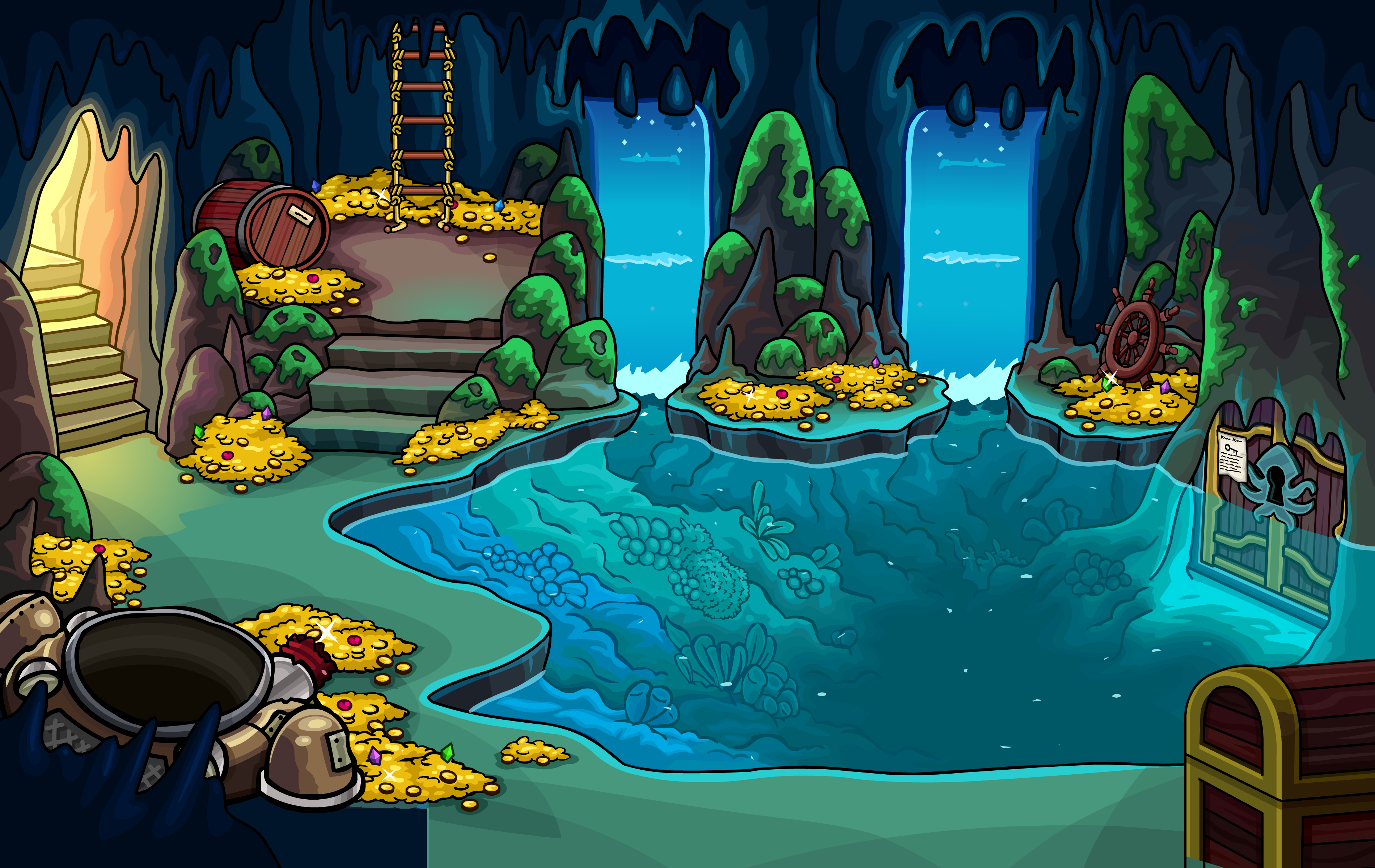 Did this concept of Outback Pond as an actual Club Penguin room! (w.i.p) :  r/ClubPenguin