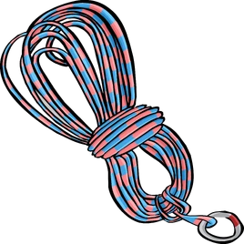 Blue Climbing Rope