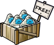 The location of the item during the Puffle Party 2018.